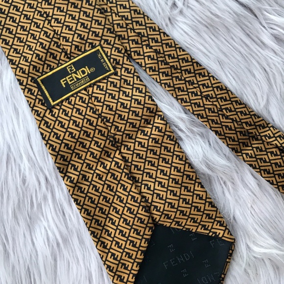 fendi monogram tie